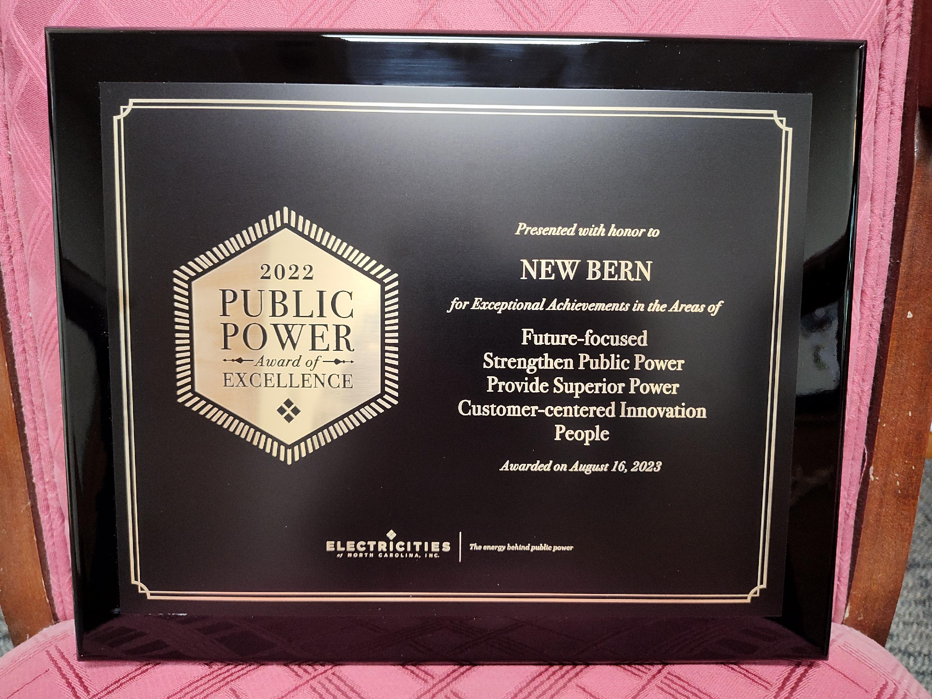 Public Power Award of Excellence